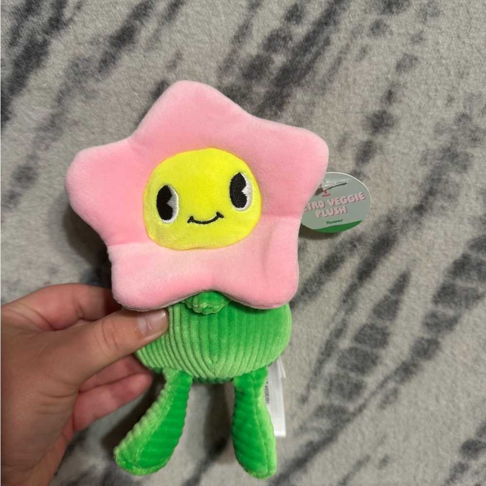 Retro Veggie Plush Flower